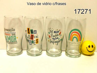 Imagen de VASO PINTA CON FRASE 500ML 6.23